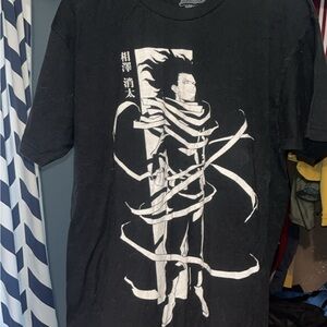 Men's Black Graphic Tee with Bold Design